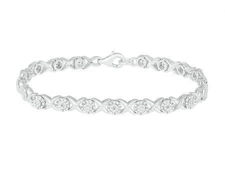 .10ctw Diamond XO Bracelet For Sale