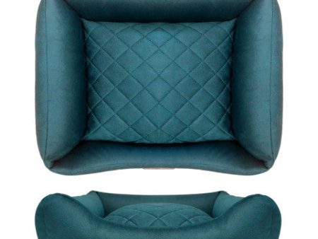 MILK AND PEPPER SQUARE SOFA  BLUE 75 Hot on Sale