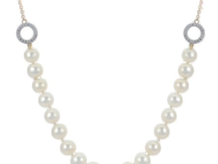 Diamond Freshwater Pearl Necklace For Cheap