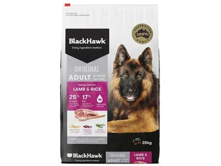 Black Hawk Original Adult Dog Food - Lamb & Rice 10kg Hot on Sale