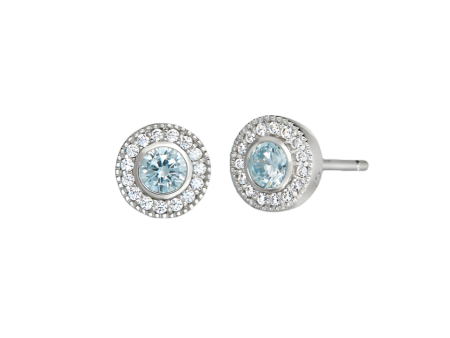 Birth Gems Aquamarine Earrings Online now