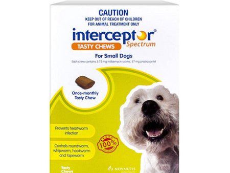 Interceptor Heart Worm & Worms  -  Dogs 4-11kg  -  3 pack Cheap