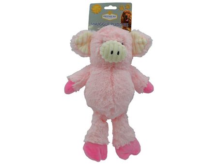 Snuggle Buddies Plush Dog Toy - Pink Pig For Discount