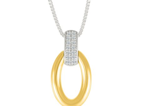 .06ctw Diamond Open Oval Pendant Online