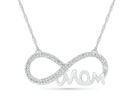 .10ctw Diamond  Mom  Infinity Necklace on Sale