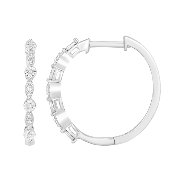 1 6ctw Diamond Hoop Earrings Supply