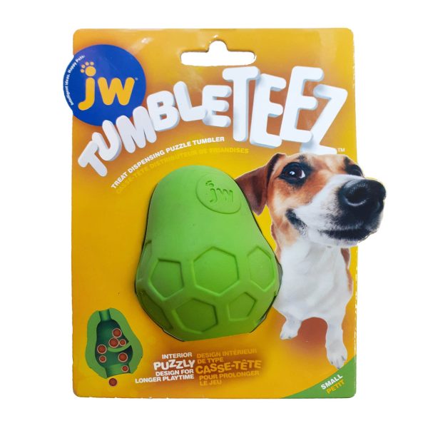 JW Tumble Teez Treat Dispensing Puzzle Tumbler Rubber For Sale