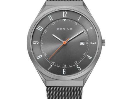 Bering Men s Ultra Slim Grey Mesh Watch Online Sale