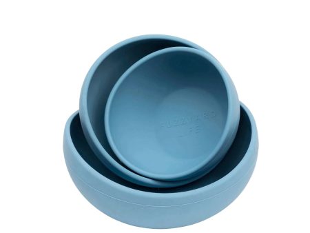 Fuzzyard Life Silicone Bowl - French Blue Fashion