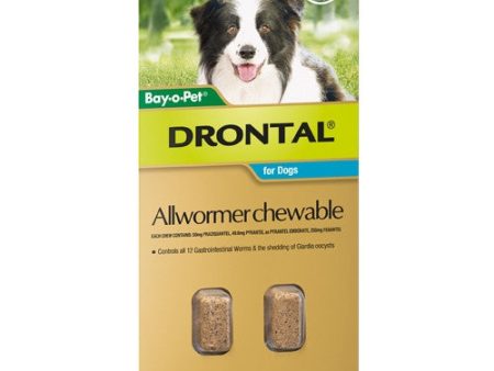 Drontal Wormer Chews  -  Small to Extra Large Dogs For Sale