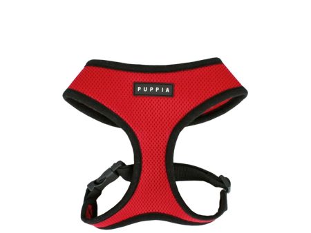 Puppia Soft Mesh Breathable Dog Harness - Red Online Sale