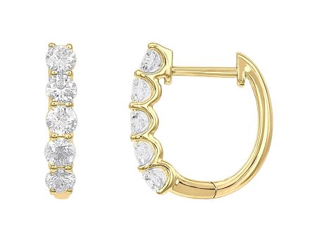 1ctw Lab Grown Diamond Hoop Earrings Supply