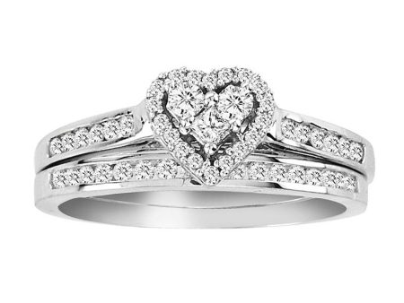 1 2ctw Diamond Heart Promise Forever Bridal Set For Discount