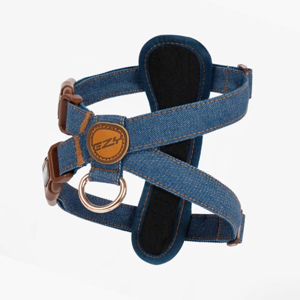 EzyDog Chest Plate Harness - Denim Online Sale