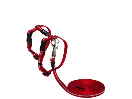 Rogz Alleycat Catz Harness & Leash  - Red on Sale