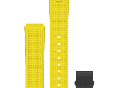 Glock Yellow 18MM Black Clasp Watch Band Supply