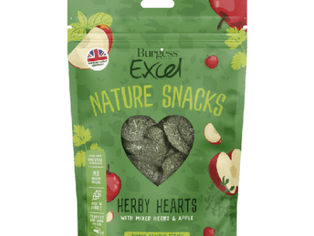 Burgess Excel Herby Hearts Nature Snacks 60g Discount