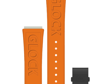 Glock Orange Logo 24MM Watch Band For Cheap