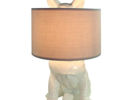 Happy House  Lamp with hidden dog Glossy White Sale