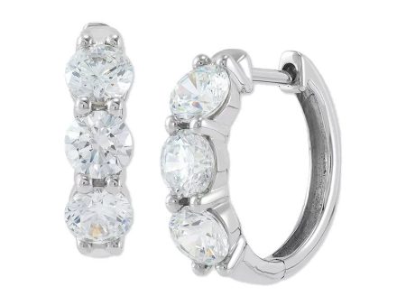 1 2ctw Diamond Hoop Earrings Fashion