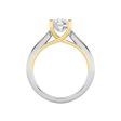 2ct Certified Lab Grown Diamond Two Tone Solitaire Engagement Ring on Sale