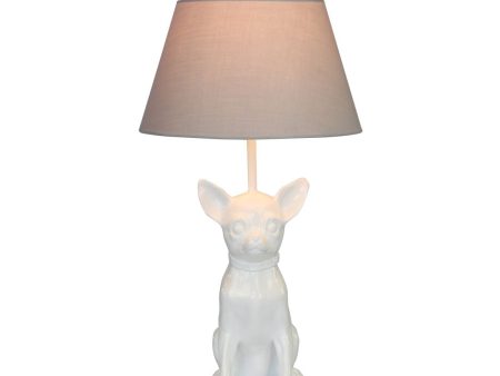 Happy House  Lamp Chihuahua Glossy White Online Sale