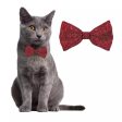 Bow Tie Xmas Glitter Red Dog S,M,L,XL Sale