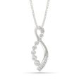 .10ctw Diamond Ribbon Pendant Online Hot Sale