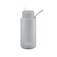 Frank Green Ceramic Reusable Bottle With Straw Lid 1000ml 34oz - Harbor Mist on Sale