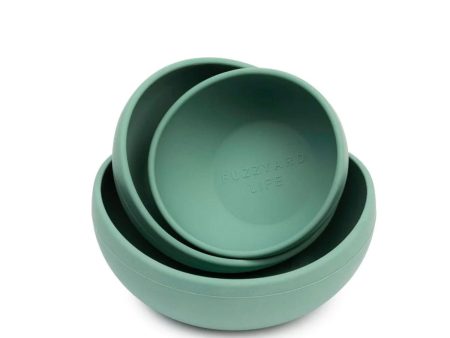 Fuzzyard Life Silicone Bowl - Myrtle Green Online Sale