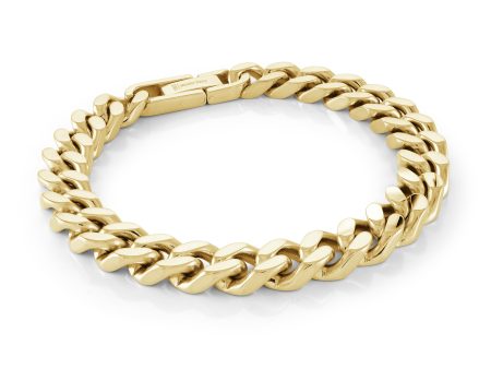 Italgem Men s 8.5  9.4mm Steel Curb Link Bracelet on Sale