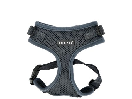 Puppia Soft Mesh Breathable Rite Fit Dog Harness - Grey For Discount