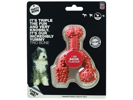 Tasty Bone Small - Nylon Trio Bone Bacon Discount