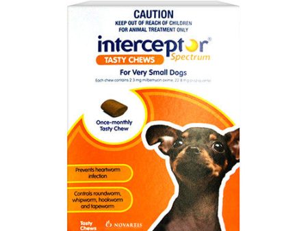 Interceptor Heart Worm & Worms  -  Dogs up to 4kg  -  3 pack Online Sale