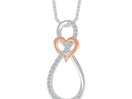 .10ctw Diamond Infinity Heart Pendant Online Sale