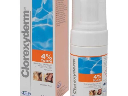 Clorexyderm 4% Foam for Dogs and Cats 100ml on Sale