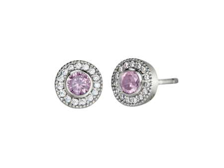 Birth Gems Pink Sapphire Earrings Fashion