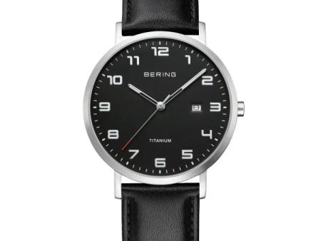 Bering Men s Titanium Black Dial Watch Fashion