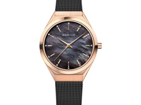 Bering Women s  Ultra Slim MOP Watch For Cheap