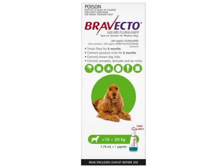 Bravecto Spot On Tick & Flea - Dogs 10 to 20kg Online Sale