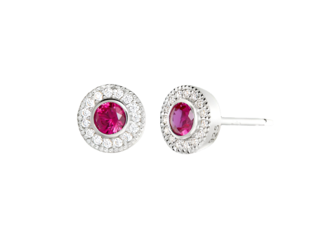 Birth Gems Garnet Earrings Supply